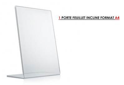 PORTE FEUILLET INCLINE H A4