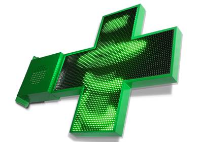 CROIX DE PHARMACIE PHARMA LED 1300 