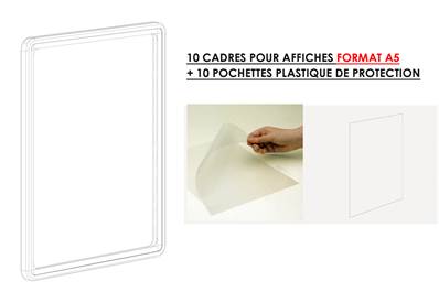 CADRE POUR AFFICHE A5 + PROTECTION