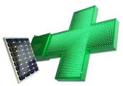 CROIX DE PHARMACIE SOLAR LED 800