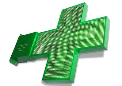 CROIX DE PHARMACIE FULL HD LED 1300