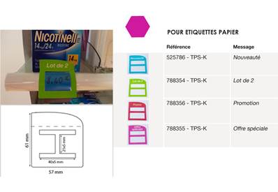 STOP RAYON POUR ETIQUETTE PAPIER F