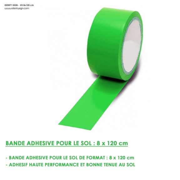 BANDE ADHÉSIVE AUTOCOLLANTE SOL : VERTE