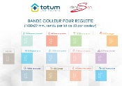 BANDE PVC POUR RÉGLETTE COULEUR totum