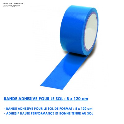 BANDE ADHÉSIVE AUTOCOLLANTE SOL : BLEUE